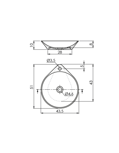 LAVABO GEL COAT NADIR SANYCCES