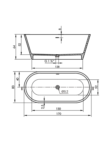 BAIGNOIRE MODERN SANYCCES