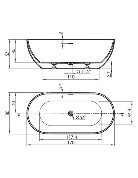 BAIGNOIRE RONDO SANYCCES