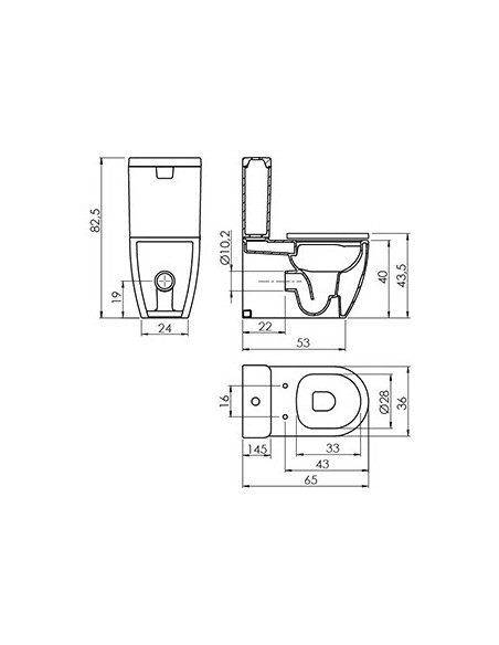 WC SUR PIED ARC SANYCCES