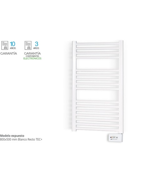 Sèche-serviettes électrique ZETA T - TEC+ BLANC