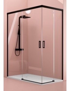 Paroi de Douche Q Line 4 Noir - Série Q Line - QUADRA