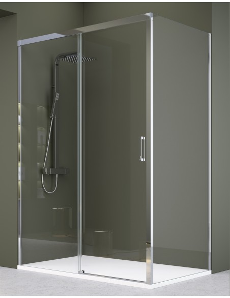 Paroi de Douche Q Line 2 Chrome - Série Q Line - QUADRA