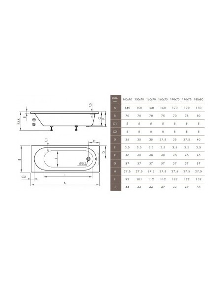 BAIGNOIRE SERENA SANYCCES