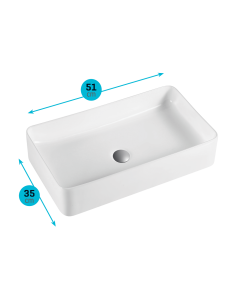 VASQUE CERAMIQUE  RECTANGULAIRE SANITSHOP