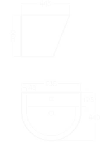 LAVABO ZERO ROUND  BECRISA