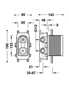 RAPID BOX BOITIER ENCASTRÉ TRES GRIFERIA 2