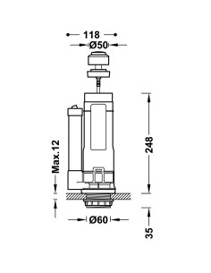 MECANISME DE LIBERATION D'EAU POUR CHASSE D'EAU TRES GRIFERIA 2
