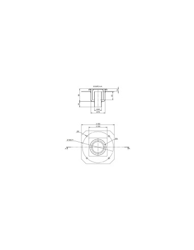 SIPHON 100*100  10140D SORTIE VERTICALE LIMATEC