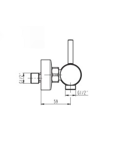 Mitigeur douche SIRIO - GME 2