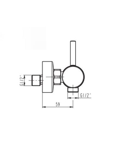 Mitigeur douche SIRIO - GME