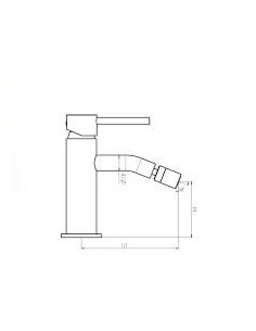 Mitigeur bidet chrome SIRIO GME 2