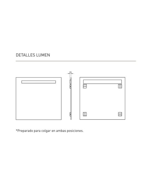 MIROIR LUMEN VISOBATH