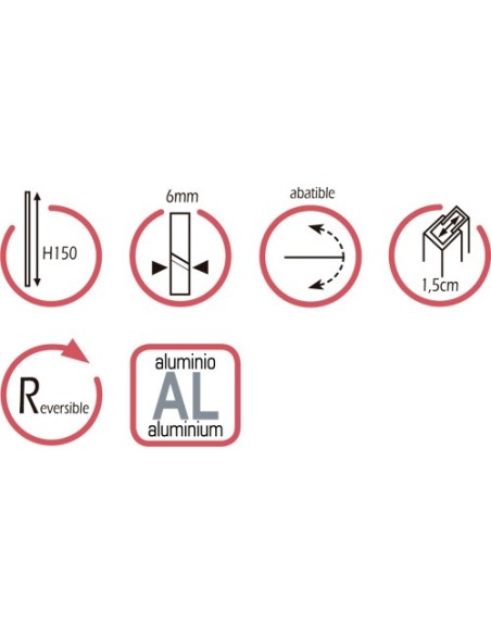 PAROI DE DOUCHE OPEN 2 FIXE+ PORTE BATTANTE GME