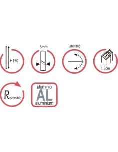 PAROI DE DOUCHE OPEN 1 FROST PLUS PAROI BATTANTE DE BAIGNOIRE  GME 2