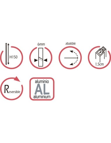 PAROI  REPLIABLE POUR BAIGNOIRE 95*150 GME