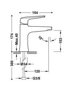 Mitigeur Classique FUJI - Collection FUJI - TRES 2