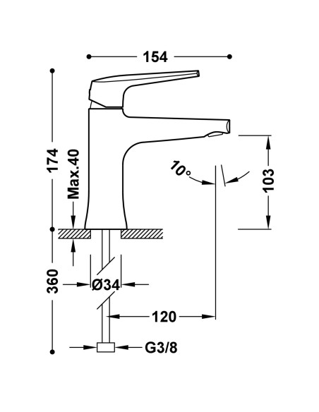 Mitigeur Classique FUJI - Collection FUJI - TRES