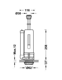 MECANISME DE LIBÉRATION D'EAU POUR CHASSE D'EAU 2