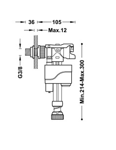 MÉCANISME DE REMPLISSAGE POUR CHASSE D'EAU 2