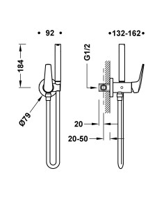 MITIGEUR ENCASTRÉ POUR WC FUJI TRES GRIFERIA 2