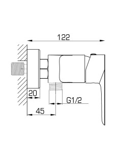 Mitigeur douche CASSIO - GME 2