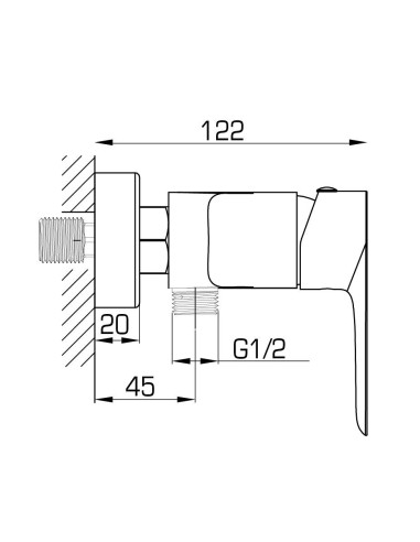Mitigeur douche CASSIO - GME