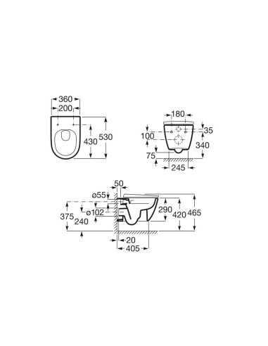 WC SUSPENDU ONA ROCA