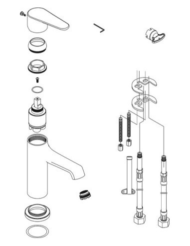 MITIGEUR LAVABO BORRAS