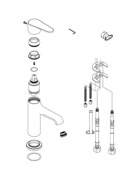 MITIGEUR LAVABO BORRAS