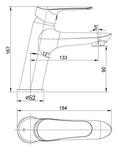 MITIGEUR LAVABO BORRAS