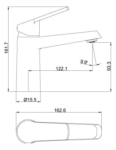 MITIGEUR LAVABO BORRAS