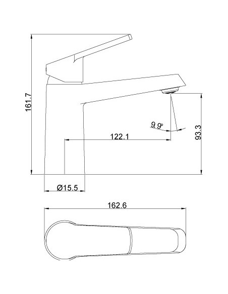 MITIGEUR LAVABO BORRAS