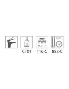 MITIGEUR LAVABO BORRAS 2