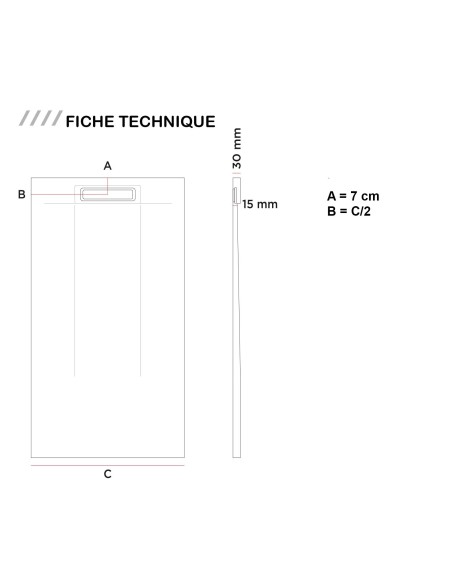 RECEVEUR DE DOUCHE ZEUS DUPLACH