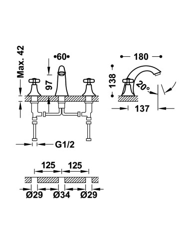 MITIGEUR LAVABO TRES CLASSIC