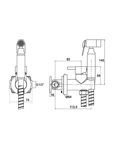DOUCHETTE WC OU BIDET HARMONY SKY BATH