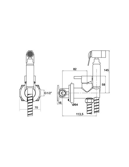 DOUCHETTE WC OU BIDET HARMONY SKY BATH