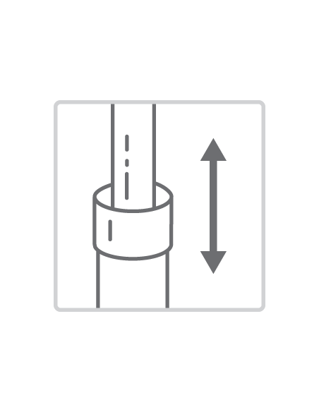 COLONNE DE DOUCHE  TÉLESCOPIQUE BASE PLUS TRES GRIFERIA