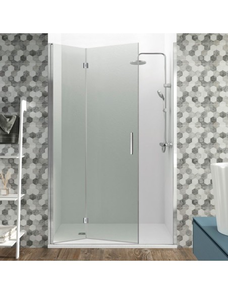 PAROI DE DOUCHE GLASS REPLIABLE BLACK 180° COMBI 2 GME