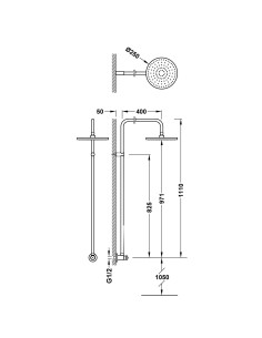 COLONNE DE DOUCHE ÉXTERIEURE TEMPORISÉ TRES GRIFERIA 2