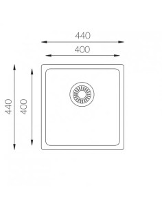 EVIER DE CUISINE CARRE LUXOR SOLFLESS 2