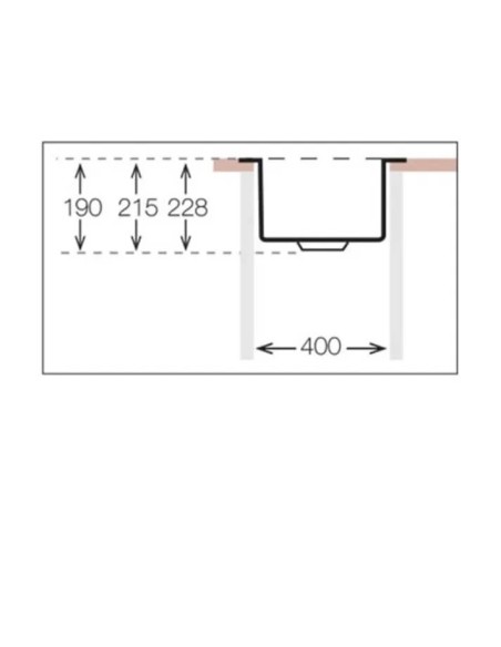 EVIER DE CUISINE RECTANGULAIRE  LUXOR SOLFLESS