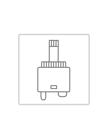 KIT ROBINET B-SYSTEM THERMOSTATIQUE  ENCASTRÉ À 2 VOIES POUR BAIGNOIRE ET DOUCHE TRES GRIFERIA