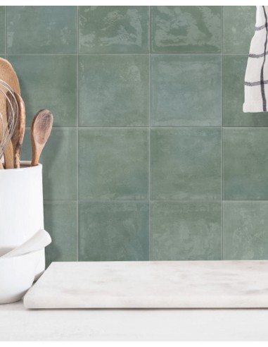 CARRELAGE SYMPHONY DIM 12,5*12,5 MINT OLIVIA TILES