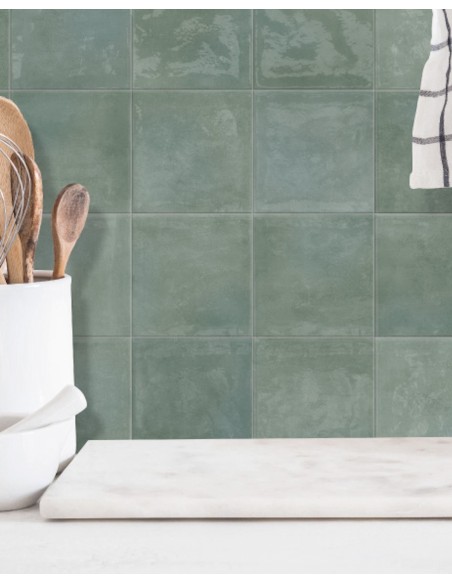 CARRELAGE SYMPHONY DIM 12,5*12,5 MINT OLIVIA TILES