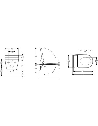 CUVETTE WC LAVANT JAPONAIS TUMA COMFORT GEBERIT