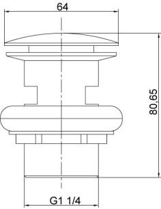 BONDE LAVABO CLIC CLAC BORRAS 2