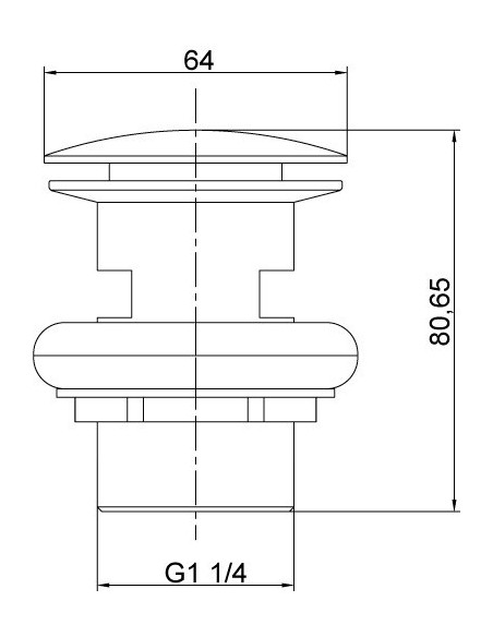 BONDE LAVABO CLIC CLAC BORRAS