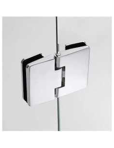 PAROI DE VERRE GLASS FIXE+PORTE BATTANTE GME 2